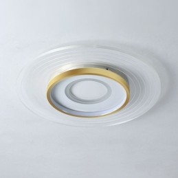 Plafoniera moderna da soffitto con montaggio a filo, rotonda