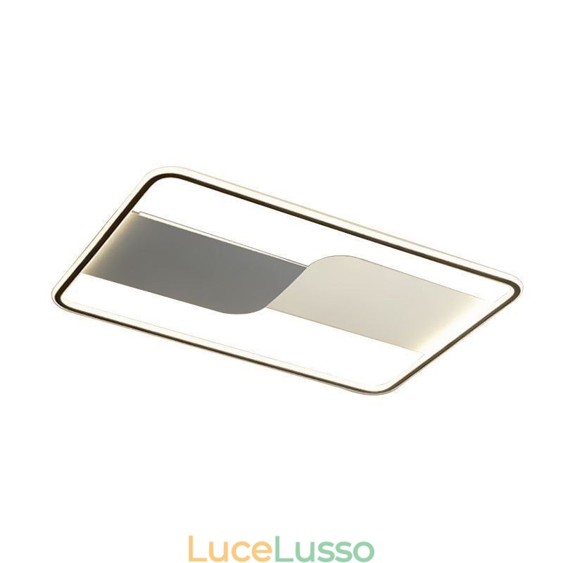 Moderne luci da soffitto Apparecchio Rettangolare Montaggio a filo Lampade da soffitto 90*60cm