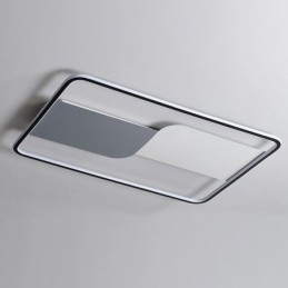Moderne luci da soffitto Apparecchio Rettangolare Montaggio a filo Lampade da soffitto 90*60cm