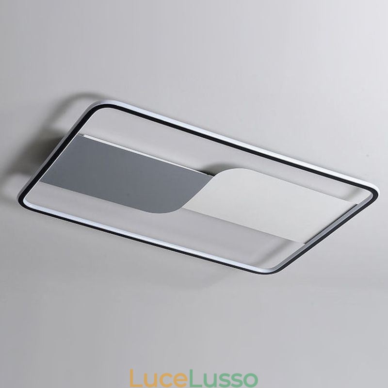 Moderne luci da soffitto Apparecchio Rettangolare Montaggio a filo Lampade da soffitto 90*60cm