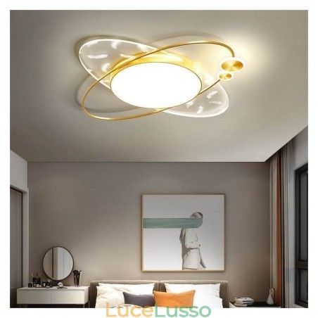 Lampada da soffitto moderna a filo con forma di pianeta Lampada da soffitto moderna a filo con forma di pianeta