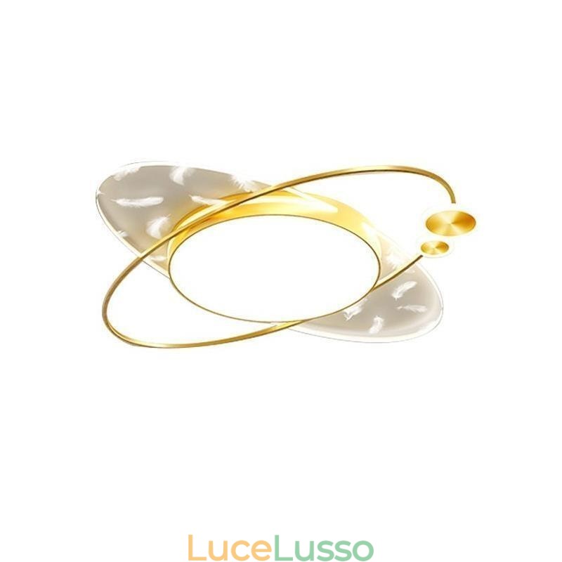 Lampada da soffitto moderna a filo con forma di pianeta