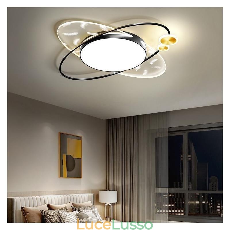 Lampada da soffitto moderna a filo con forma di pianeta