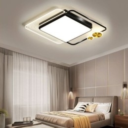 Lampada da soffitto nordica quadrata in acrilico con montaggio a filo