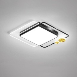 Lampada da soffitto nordica quadrata in acrilico con montaggio a filo