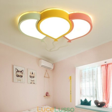 Moderna lampada da soffitto a filo, graziosa lampada da soffitto con paralume a palloncino Moderna lampada da soffitto a filo, graziosa lampada da soffitto con paralume a palloncino