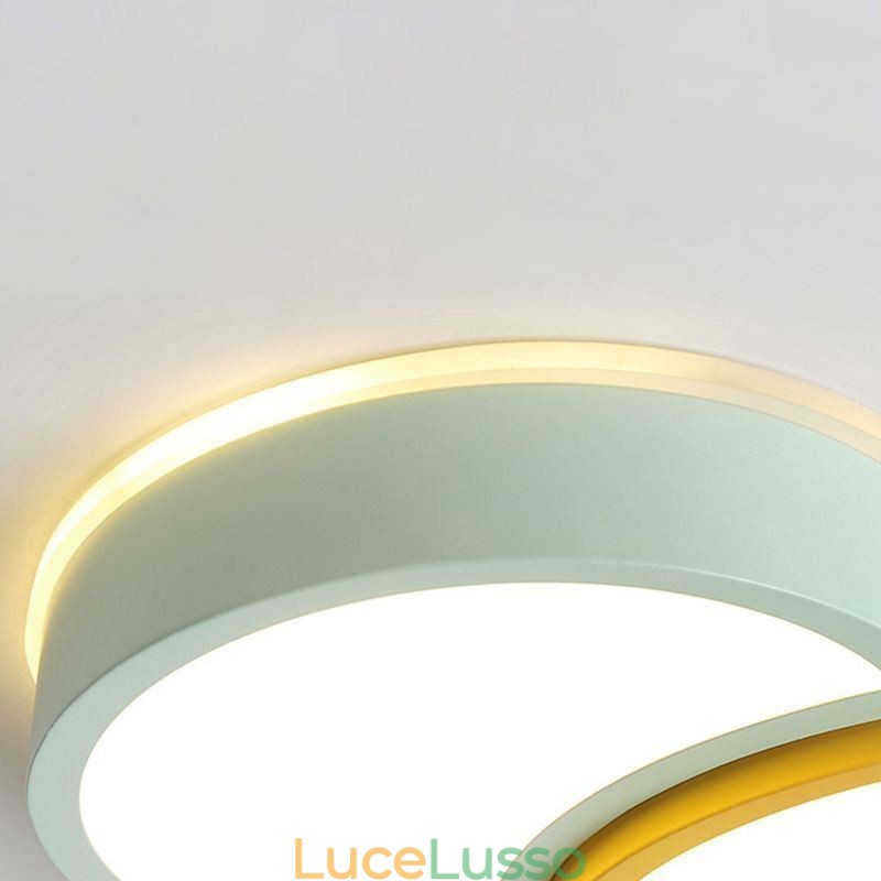 Moderna lampada da soffitto a filo, graziosa lampada da soffitto con paralume a palloncino