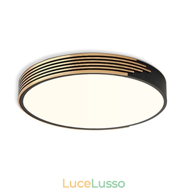 Lampada moderna da soffitto a filo con illuminazione circolare