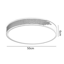 Lampada moderna da soffitto a filo con illuminazione circolare