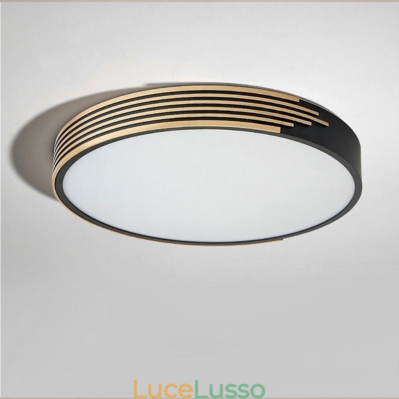 Lampada moderna da soffitto a filo con illuminazione circolare