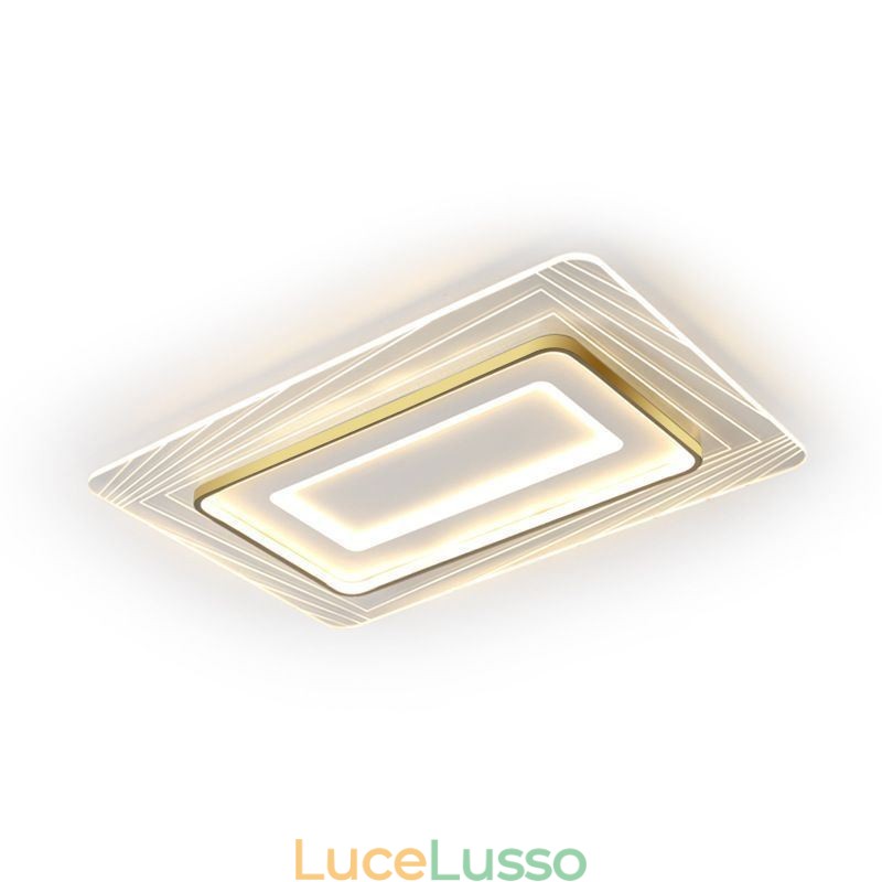 Lampada da soffitto rettangolare a filo Lampada da soffitto minimalista in acrilico ultrasottile