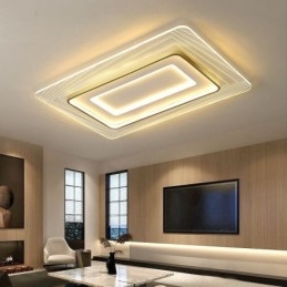 Lampada da soffitto rettangolare a filo Lampada da soffitto minimalista in acrilico ultrasottile