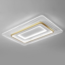 Lampada da soffitto rettangolare a filo Lampada da soffitto minimalista in acrilico ultrasottile