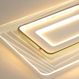 Lampada da soffitto rettangolare a filo Lampada da soffitto minimalista in acrilico ultrasottile