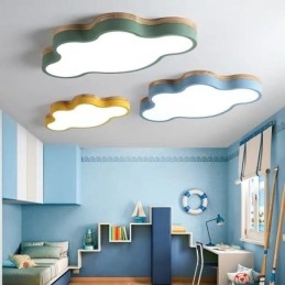 Plafoniera a forma di nuvola in acrilico moderno e creativo da montare a filo per bambini