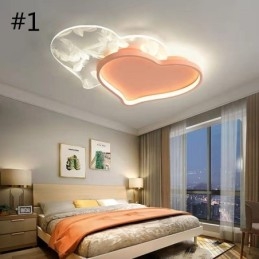 Modern Lights Heart Shape Plafoniera a filo per ragazze
