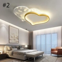 Modern Lights Heart Shape Plafoniera a filo per ragazze