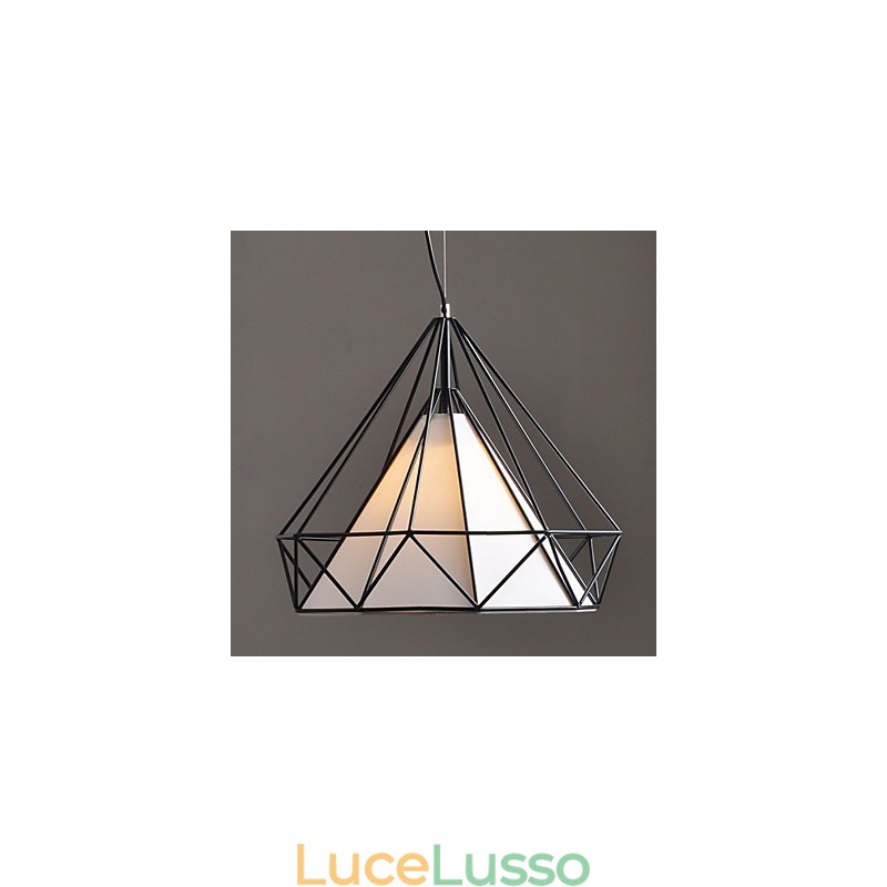 Lampadario 1 luce semplice artistico placcato in acciaio inossidabile