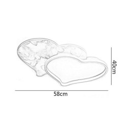 Modern Lights Heart Shape Plafoniera a filo per ragazze
