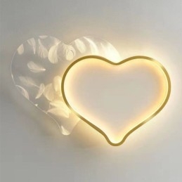 Modern Lights Heart Shape Plafoniera a filo per ragazze