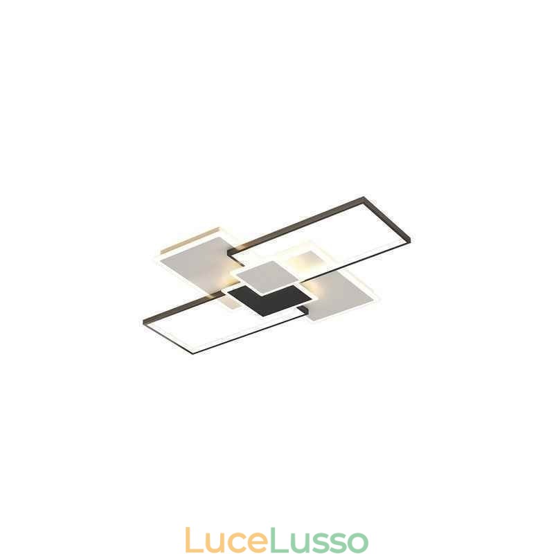 Lampada da soffitto moderna quadrata in acrilico con montaggio a filo