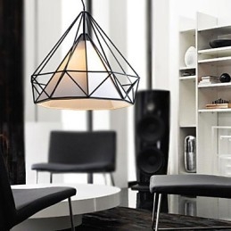 Lampadario 1 luce semplice artistico placcato in acciaio inossidabile