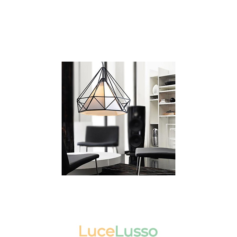 Lampadario 1 luce semplice artistico placcato in acciaio inossidabile