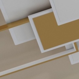 Lampada da soffitto moderna quadrata in acrilico con montaggio a filo