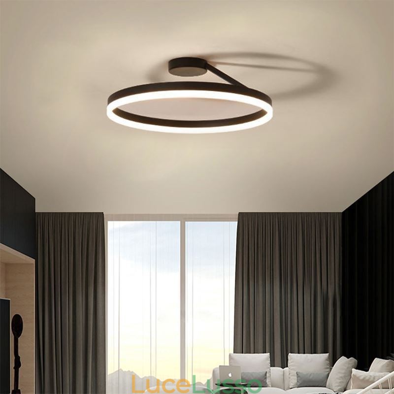 Lampada da soffitto moderna a filo con paralume in acrilico
