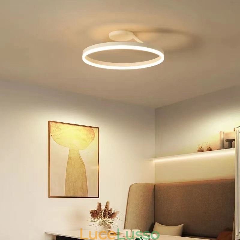Lampada da soffitto moderna a filo con paralume in acrilico