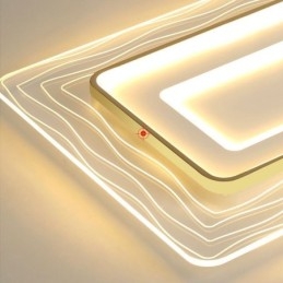 Lampada da soffitto ultrasottile in acrilico minimalista da montare a filo rettangolare