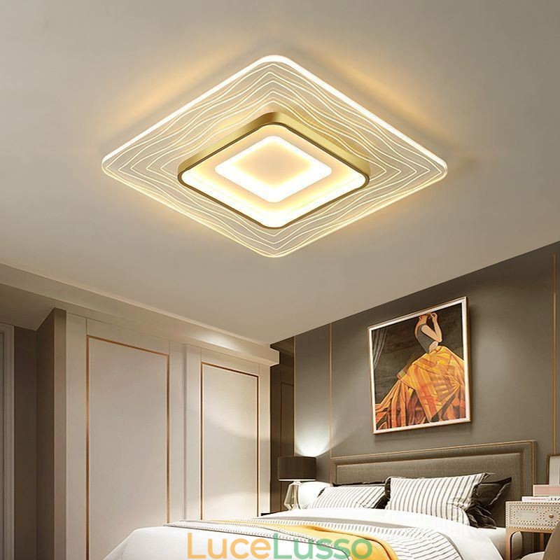 Lampada da soffitto a filo Lampada da soffitto ultrasottile in acrilico minimalista