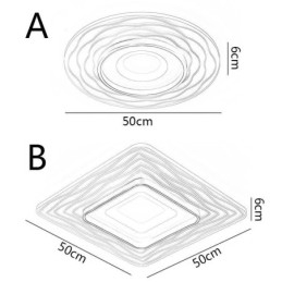 Lampada da soffitto a filo Lampada da soffitto ultrasottile in acrilico minimalista