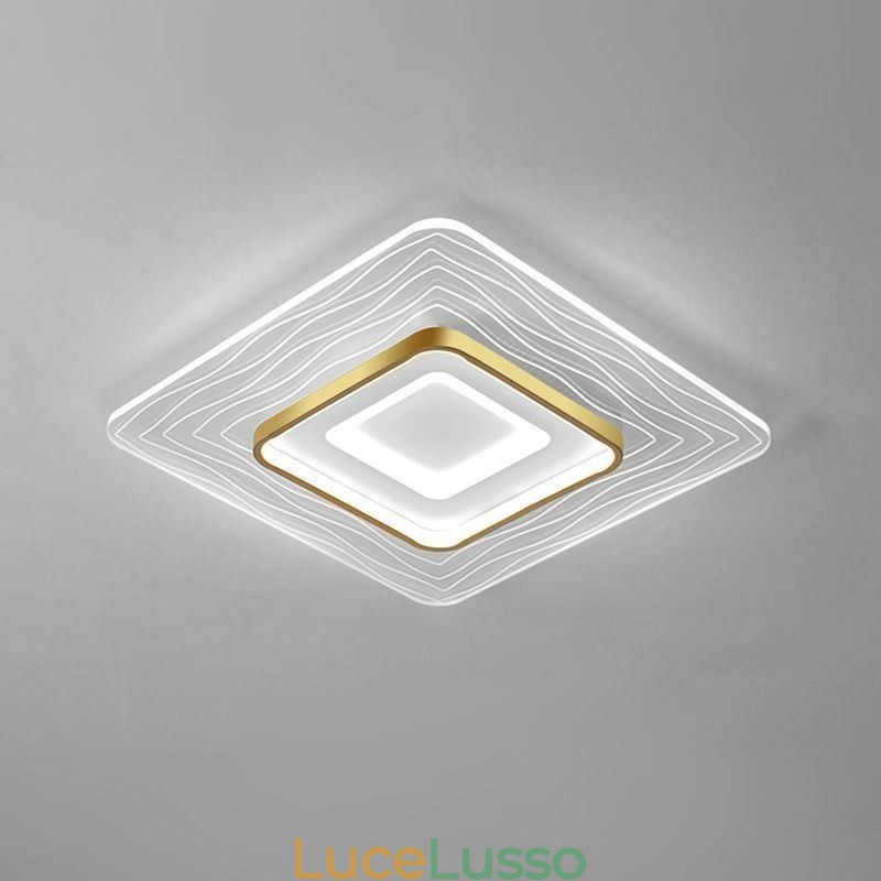 Lampada da soffitto a filo Lampada da soffitto ultrasottile in acrilico minimalista
