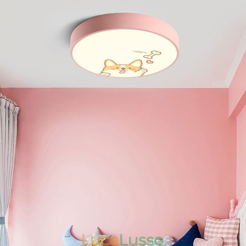 Lampada da soffitto per bambini con animali Lampada da soffitto con cartoni animati