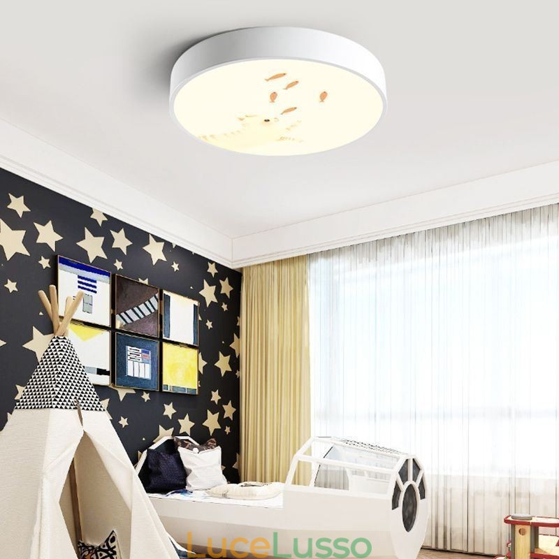 Lampada da soffitto per bambini con animali Lampada da soffitto con cartoni animati