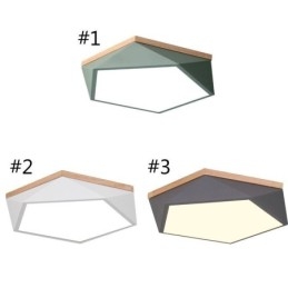 Lampada da soffitto moderna a forma di diamante, dimmerabile, con montaggio a filo, lampada da soffitto