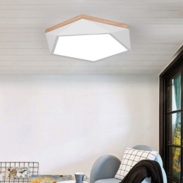Lampada da soffitto moderna a forma di diamante, dimmerabile, con montaggio a filo, lampada da soffitto