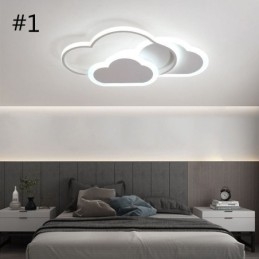 Moderne luci acriliche creative a forma di nuvola, plafoniera a filo