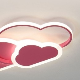 Moderne luci acriliche creative a forma di nuvola, plafoniera a filo