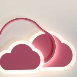 Moderne luci acriliche creative a forma di nuvola, plafoniera a filo