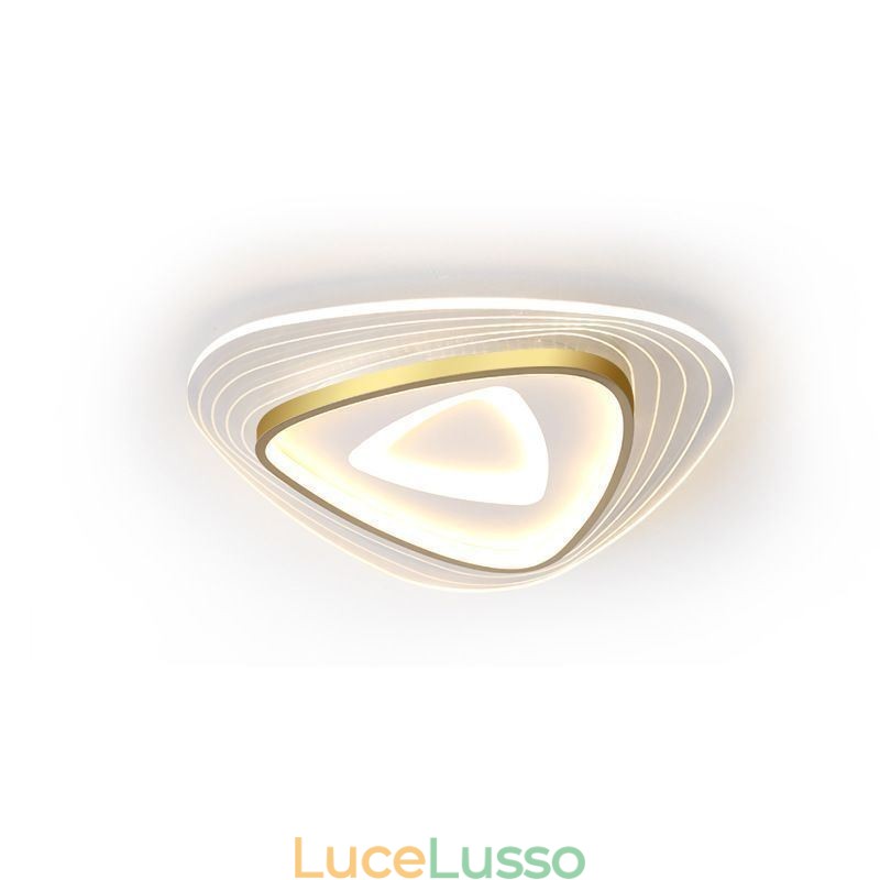Lampada da soffitto a soffitto a triangolo con montaggio a filo