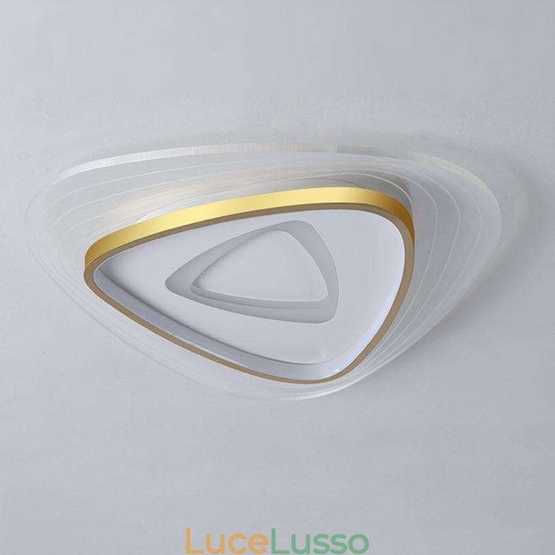 Lampada da soffitto a soffitto a triangolo con montaggio a filo