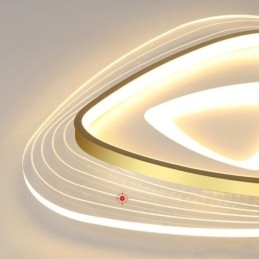 Lampada da soffitto a soffitto a triangolo con montaggio a filo