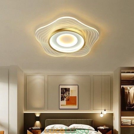 Lampada da soffitto creativa moderna con montaggio a filo, a forma di stella, 36 W Lampada da soffitto creativa moderna con montaggio a filo, a forma di stella, 36 W