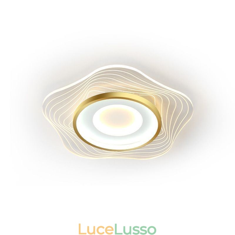 Lampada da soffitto creativa moderna con montaggio a filo, a forma di stella, 36 W