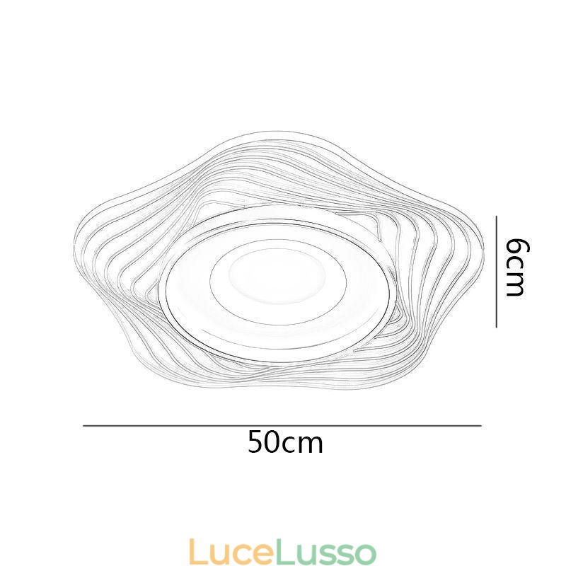 Lampada da soffitto creativa moderna con montaggio a filo, a forma di stella, 36 W