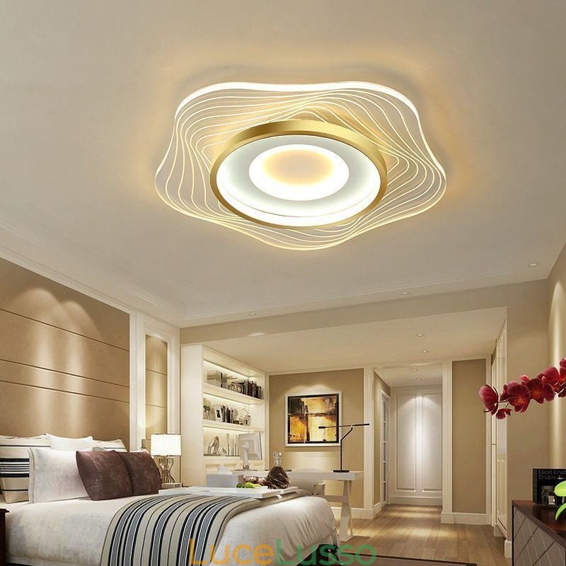 Lampada da soffitto creativa moderna con montaggio a filo, a forma di stella, 36 W