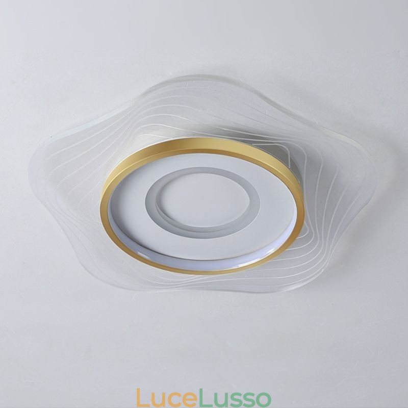 Lampada da soffitto creativa moderna con montaggio a filo, a forma di stella, 36 W