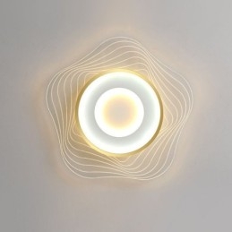 Lampada da soffitto creativa moderna con montaggio a filo, a forma di stella, 36 W